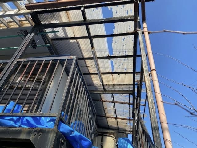 波板施工前